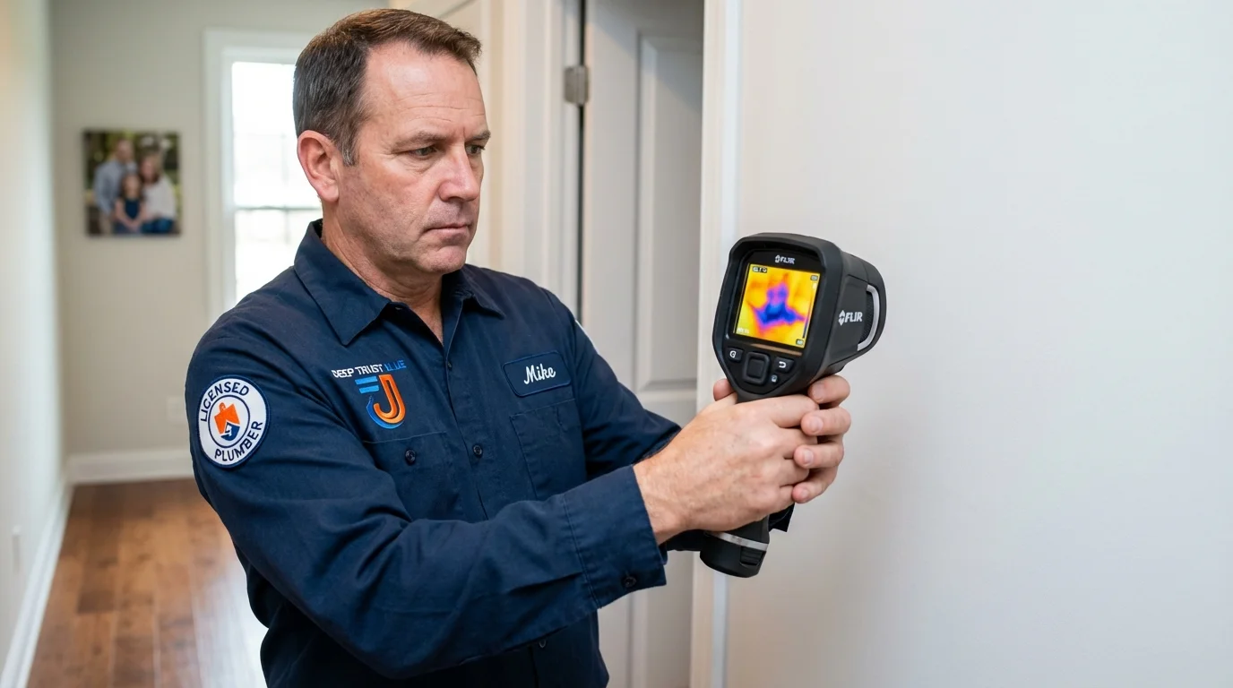 Thermal imaging leak detection by Johns Plumbing LLC in Kechi
